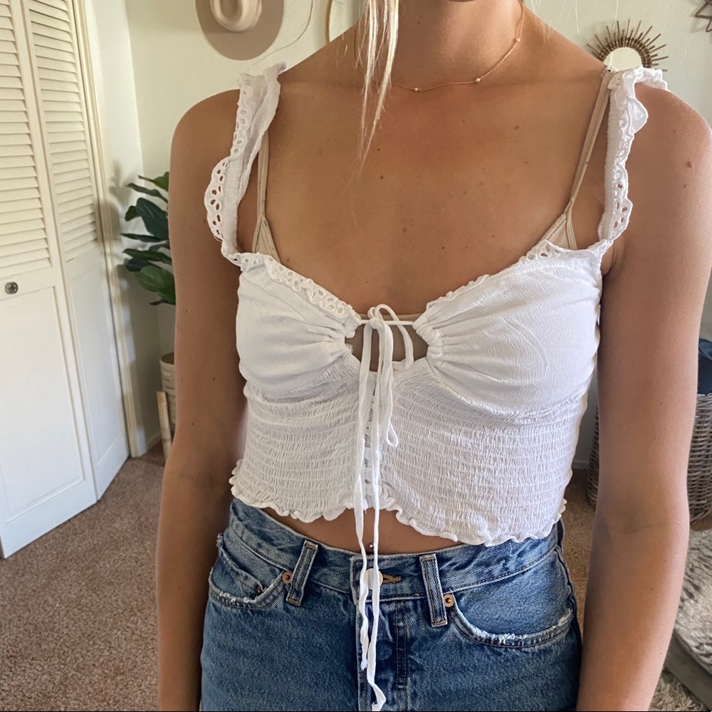 White Crop Top